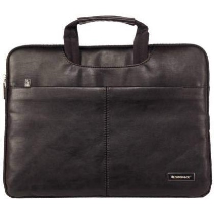 Neopack Leather Sleeve 9BK15 for 14.1-inch and 15.4-inch Laptops and Macbooks (Black)