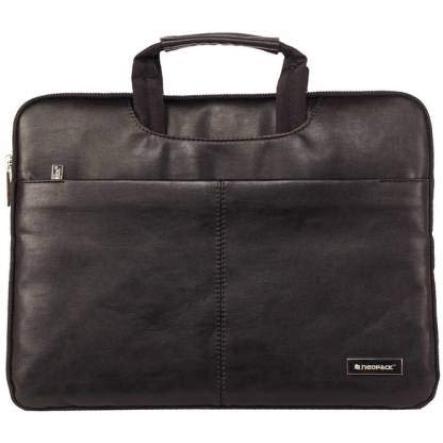 Neopack Leather Sleeve 9BK15 for 14.1-inch and 15.4-inch Laptops and Macbooks (Black)
