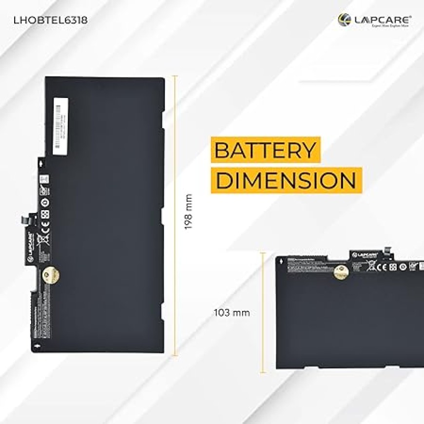 Lapcare - Compatible Battery For HP EliteBook 755/755 G4/HP ZBook 15u G3, (CS03XL)
