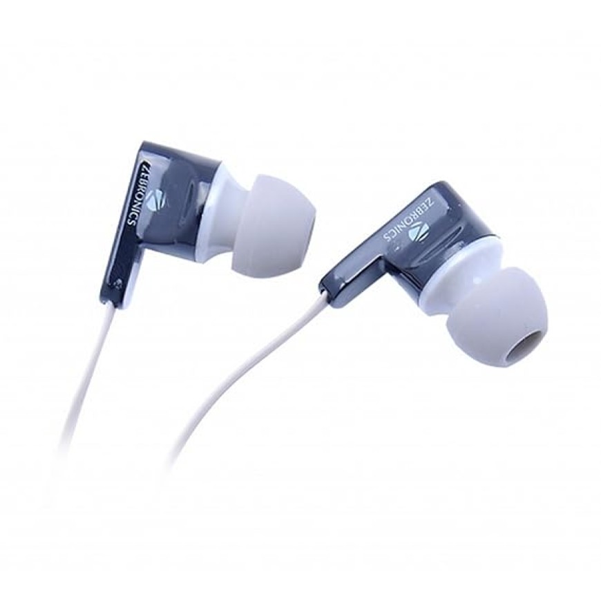Zebronics ZEB-EM950 Earphone with Mic (Grey)