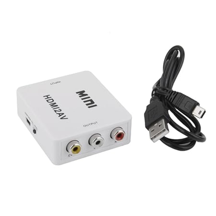 Imported HDTV Mini Composite HDMI 1080P to RCA Audio Video AV CVBS Adapter Converter