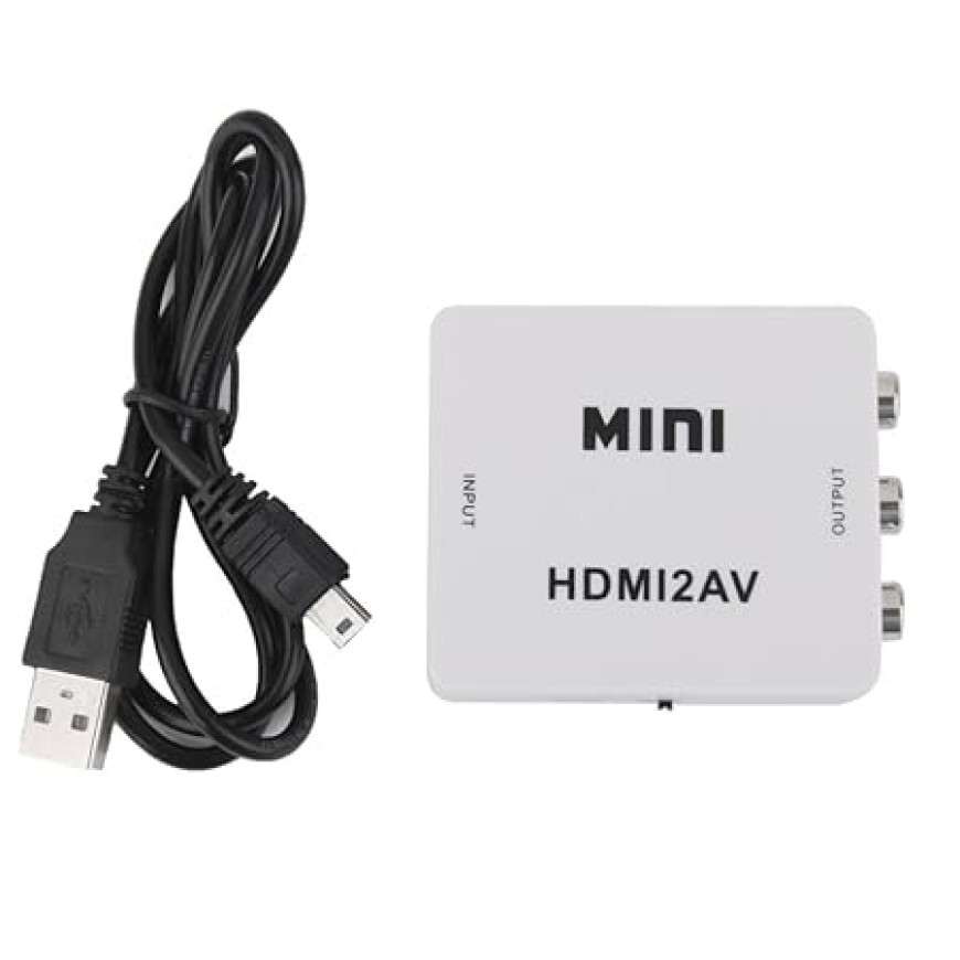 Imported HDTV Mini Composite HDMI 1080P to RCA Audio Video AV CVBS Adapter Converter