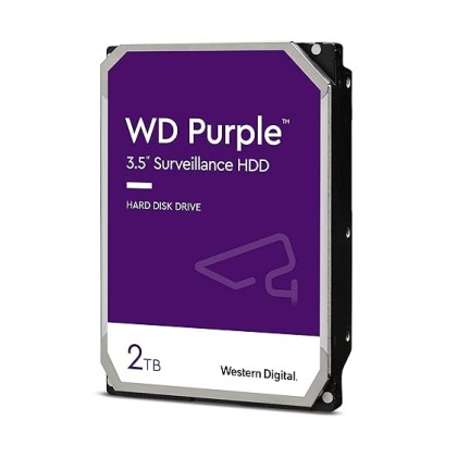 Western Digital WD Purple 2TB SATA Internal Surveillance Hard Drive (WD20PURZ)