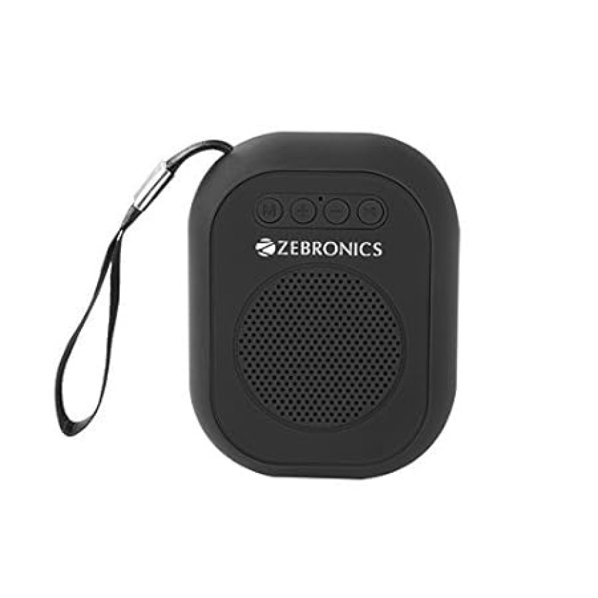 ZEBRONICS ZEB-SAGA 3 Watt Wireless Bluetooth Portable Speaker (Black)