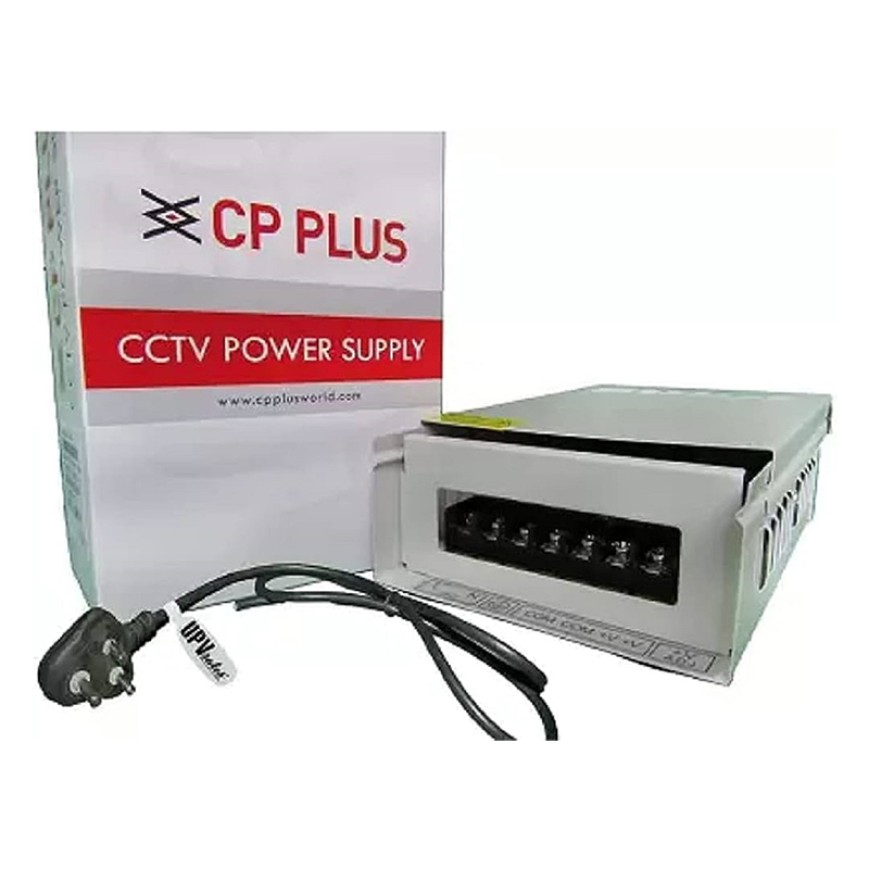 CP PLUS CCTV Metal Body Power Supply 12V 20Amp For 16Ch With UPV Power Cable - CP-DPS-MD200-12D Combo Pack Security Camera (16 Channel)