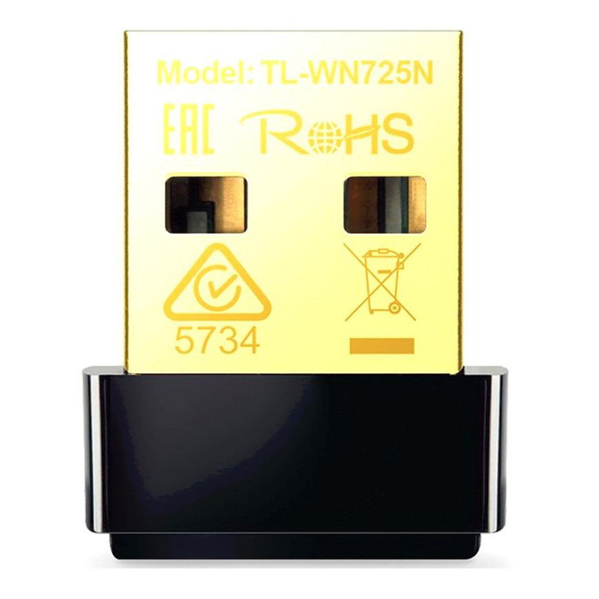 TP-Link TL-WN725N Wi-Fi Receiver 150 Mbps Wireless Nano USB Adapter (Black)